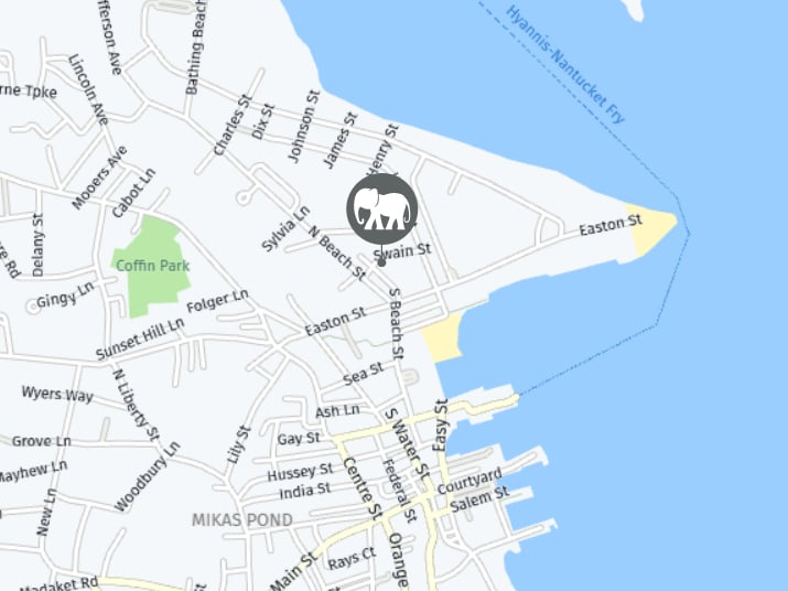 White Elephant Nantucket Map
